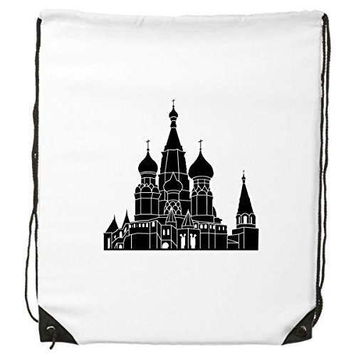 DIYthinkerWomen's Russia Victory Square Saint Petersburg Silhouette Pattern Drawstring Backpack Fine Lines Shopping Creative Handbag Shoulder Environ Tal Polyester Bag One Size Multi