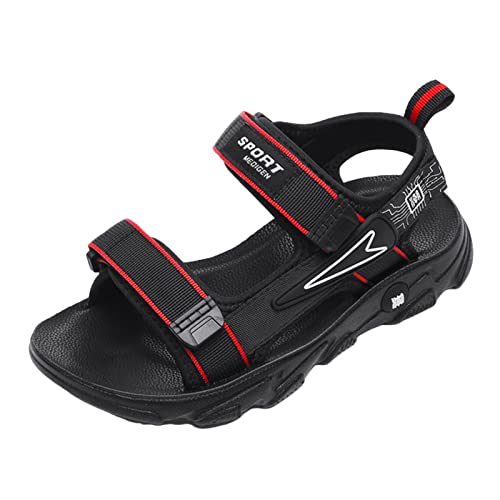 Unisex-Child Sport Sandal Thick Bottom Sandals Soft Bottom Casual Sports Beach Outdoor Sandals for Children Boys Sandals (Red, 5.5 Big Kids)