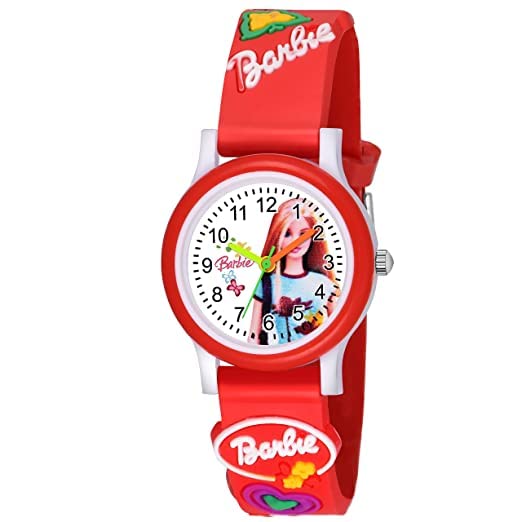 RONT White Dial Barbie Love Series Analogue Girls Watch (Red) (B0B5QTXRGZ) Amazon Price History, Amazon Price Tracker