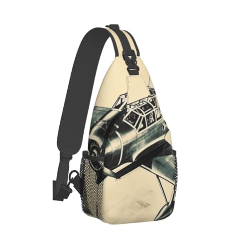Bolso bandolera unisex negro para viaje y senderismo miniatura 7