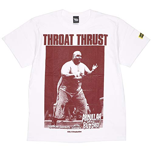[ハードコアチョコレート] アブドーラ・ザ・ブッチャー 地獄突き (オープンタッグ・ホワイト)(SS:TEE)(T-1420-WH) Tシャツ 半袖 カットソー 新日本 全日本 プロレス 国内正規品 L ホワイトのサムネイル