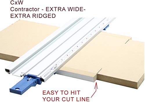 E. Emerson Tool Co. CXW 2 Guide Pack - Includes 24 and 50 Inch Extra Wide All-In-One Contractor Straight Edge Clamping Tool Guide w/Story Stick