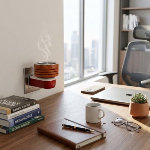 Image of Sheesham Wooden Kapoor Dani, Pooja Camphor Diffuser for Home Bakhoor Burner Puja Kapoor Dani Electric Kapoor Dani for puja Kapoor Machine Diffuser