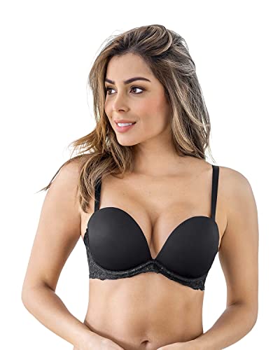 Leonisa Soutien-Gorge Triple Push up avec décolleté Profond Effet 3D