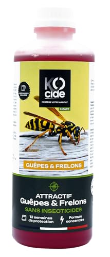 Attractif Guêpes K-OCIDE pour Piège Extérieur et Déjeuners Sereins sur la Terrasse