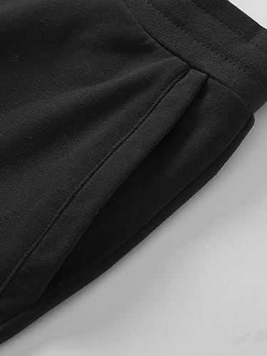 Weintee Women's Plus Size Petite Open Bottom Sweatpants with Pockets3