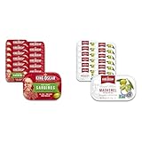King Oscar Seafood Bundle - Sardines in Extra Virgin Olive Oil (3.75-Ounce, Pack of 12) and Mackerel in Olive Oil (4.05-Ounce, Pack of 12)