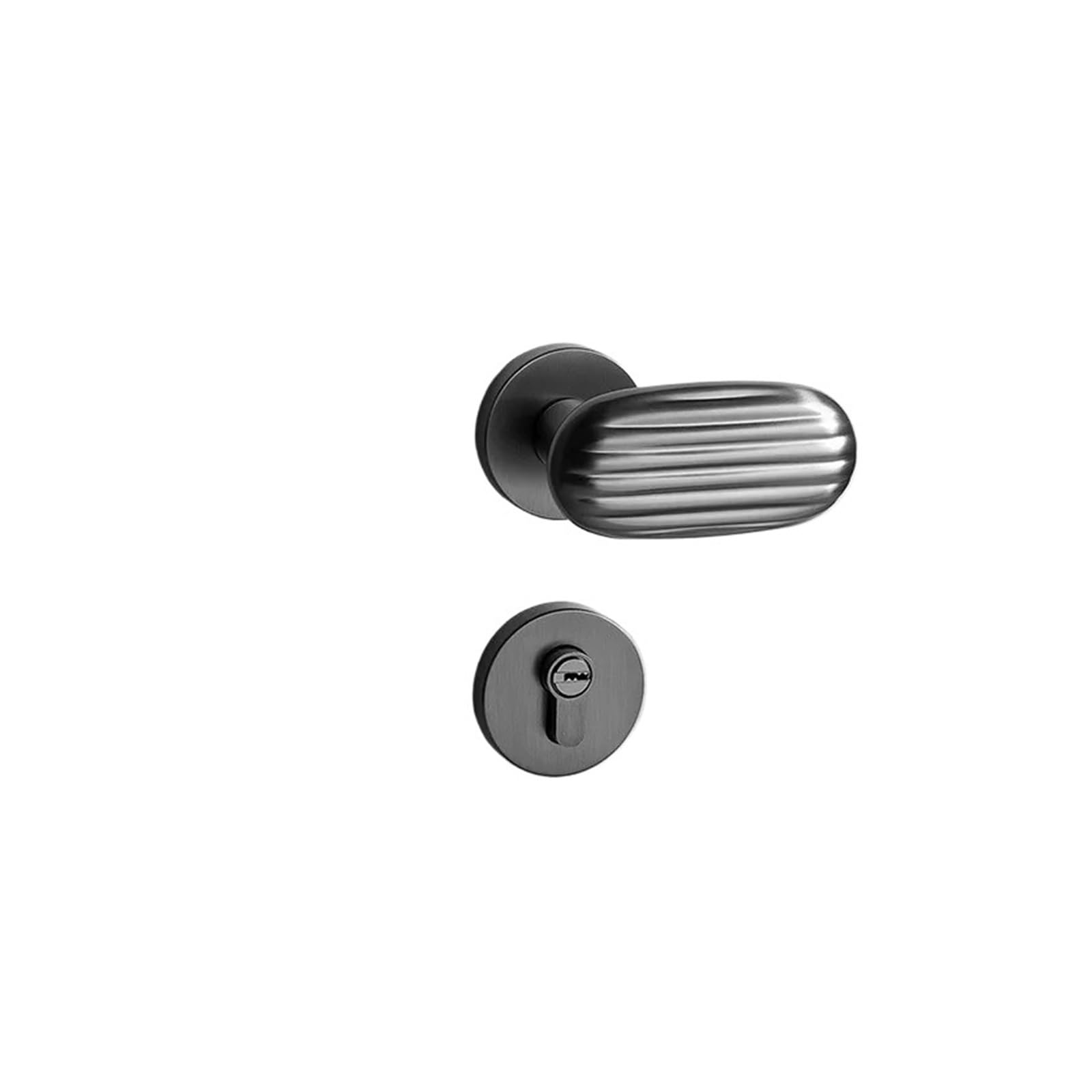 BSAXITHZB Indoor Silent Lock Zinc Alloy Door Handle(D Gray)