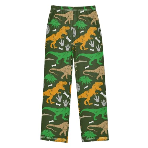 ZZKKO Colorful Dinosaur Grunge Boys Pants for Kids Jogger Pants with Pockets S-XL