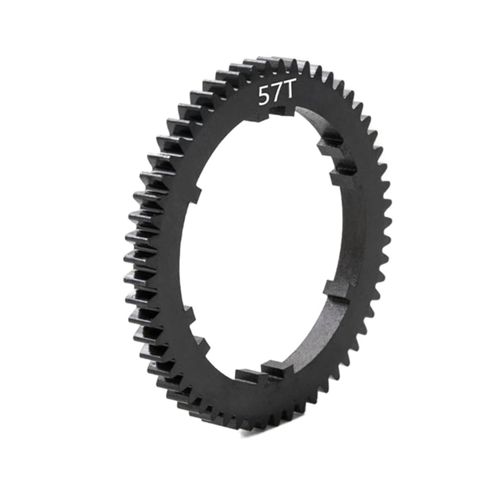 Reinforced Steel 57T Spur Gear for 1/8 Arrma Mojave 4S 4X4 BLX RC Car Upgrades Parts(Black)