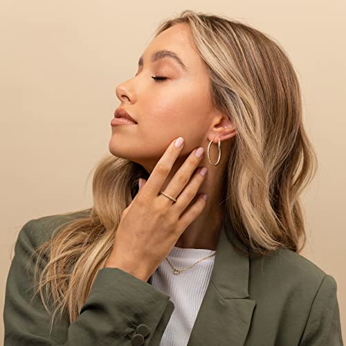 PAVOI 18K Gold Plated Rings Cubic Zirconia Band | Marquise Milgrain Eternity Bands | Gold Rings for Women (Vermeil-Yellow, 9)2