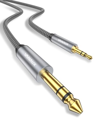 Cable de audio estéreo 3.5mm a 6.35mm VANAUX 1m