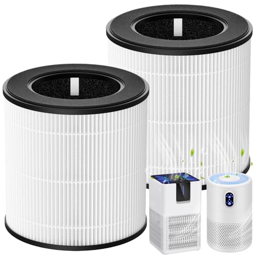 Image of B-D02L M05 Replacement Filter, Compatible with MOOKA B -D02L / M05 / B-D02, KOIOS B-D02L, VEWIOR B-D02U and Tailulu D10 Air Purifiers, Efficient Air Filter, 3-Stage Filtration, 2-Pack