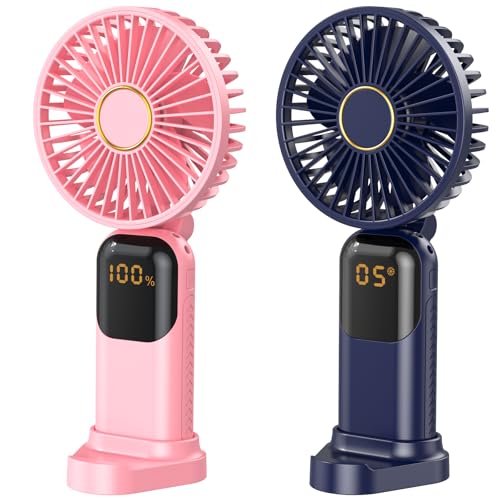 Mini ventilateur portable rechargeable Feng Shui x2 avec batterie 5000 mAh à 6 vitesses