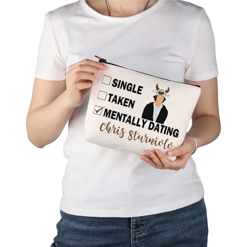 PWHAOO Bolsa de maquiagem Sturniolo inspirada em Sturniolo para presente mentalmente namoro C Sturni