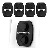 4PCS Universal Silicone Car Door Latch Covers,New Silicone Door Latch Protective Cover with 3 Layers of Shock...