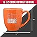 Rico Industries NCAA Syracuse Orange Go Orange 16 oz Team Color Laser Engraved Speckled Ceramic Coffee Mug