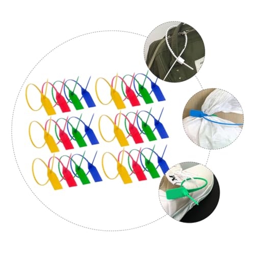 ULTECHNOVO Logistics Seals 100pcs Plastic Tamper Seal Anti-Theft Anti-Exchange Random Color