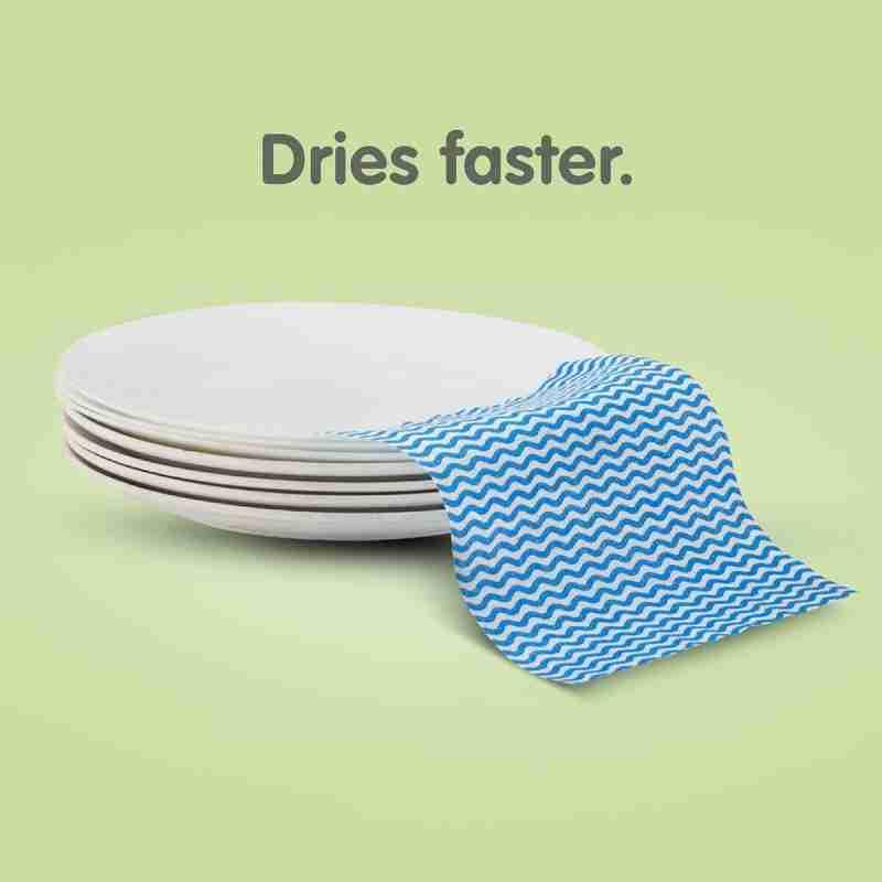 Image of Space Fly Kitchen Towel Roll | Kitchen Tissue Roll- 2 | 80 Wipes | Total 160 Paper Towel