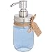 Nicole-Rhea Foaming Mason Jar Soap Dispenser (Includes Satin Brushed Soap Pump, Lid and Clear Ball Brand Glass Mason Jar) Model 10-101SC
