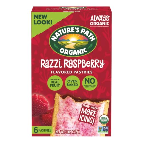 Nature's Path Organic Razzi Raspberry Toaster Pastries, 11 oz (Pack of 12)