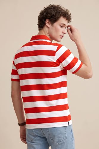 Image of Peter England Men's Cotton Regular Fit Polo T-Shirt