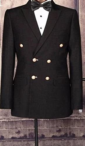 Blazer à Double Boutonnage Homme 3x2 Coupe Ajustée Chic - 2