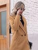 Hooever Women's Winter Wool Coat Casual Notch Lape... #5