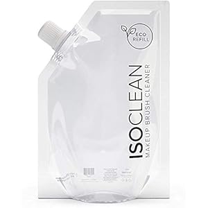 ISOCLEAN® Antibacterial Makeup Brush Cleaner Sanitiser Liquid Eco Friendly Refill Solution 525ml – Vegan Cruelty Free…
