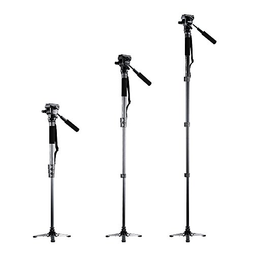 VIPHOTO DIGITAL Trépied et monopod pour la photographie Yunteng VCT-288 avec fluide de nivellement et support pour appareil photo Canon Nikon DSLR Yunteng CDV-288 - Image 7