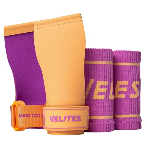 Velites Protège-Mains Quad Ultra sans Magnésium pour Crossfit, Taille L, Orange