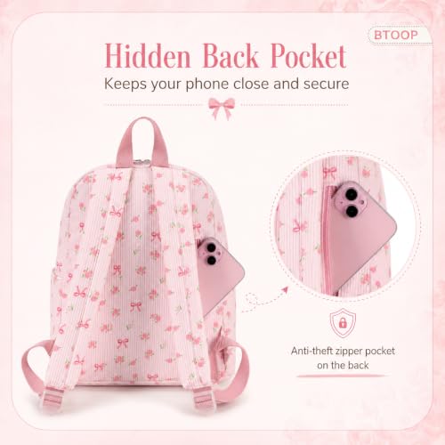 Image of BTOOP Mini Backpack Women Girls Water-resistant Small Backpack Purse Shoulder Bag for Womens Adult Kids School Travel