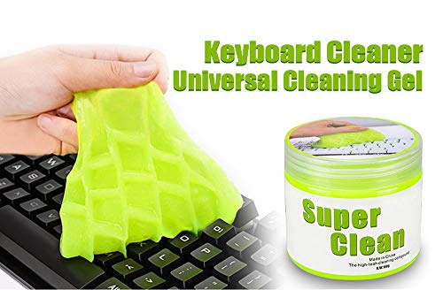 Limpiador de teclado universal de gel de limpieza suave para ordenadores portátiles, rejillas de ventilación de coche, impresoras, calculadoras