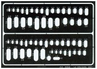 Eduard AccessoriesÂ â€“Â 00006Â Model-Making Accessory Oval Engraving Stencil