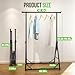 MAXLEAD HOME Clothes Rack Foldable Clothing Rack, 64.5''H Collapsible Garment Rack with 4 levels Adjustable Height, Portable Coat Rack for Travel, Camping, Drying, RV, Indoor, Outdoor, Easy Assemble
