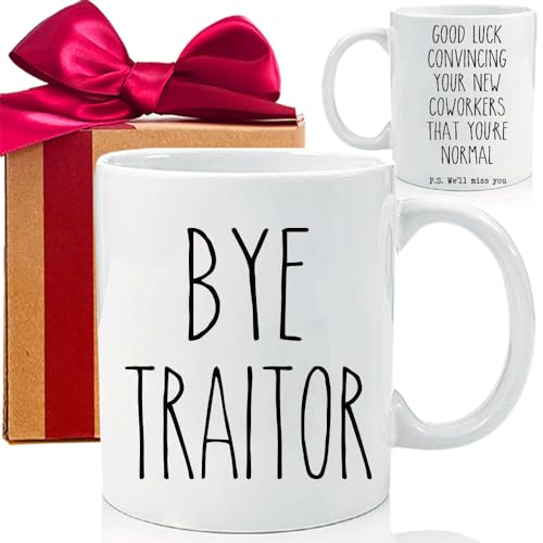 Bye Traitor Coworker Leaving Mug