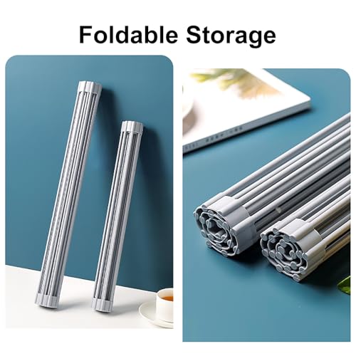 Égouttoir à vaisselle pliable pour évier de cuisine ordonnée - 4