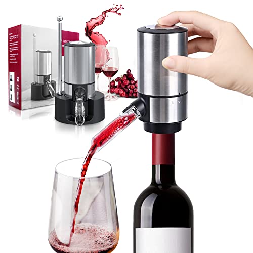 Wine Gifts-Wine Aerator Pourer-Rocyis Electric Wine Dispenser, One Touch...