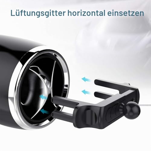 Kaome Handyhalterung für Runde lüftungen Mercedes Benz Handyhalterung Auto Lüftung Einhandbedienung Kratzschutz KFZ Handy Halterung für… – Ansicht 3
