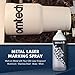 OMTech Laser Marking Spray, Metal Laser Marking Fluid for CO2 Laser Engravers, 2 13oz Aerosol High Contrast Spray for Black Laser Engraving Metal, Laser Ink Agent for Aluminum Stainless Steel Brass