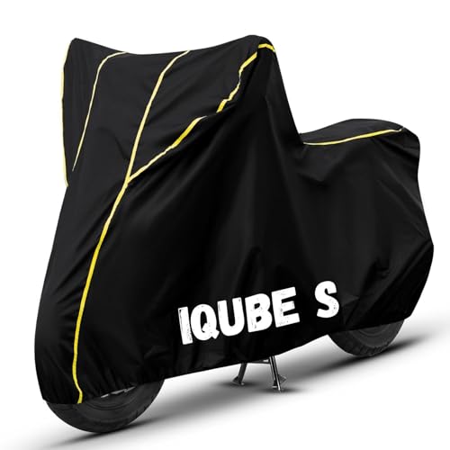 Image of Bike Cover for iQube S 100% Waterproof, Dustproof & Scratch Resistant| Fully Bottom Elastic UV Resistant Heavy Duty Body Cover | All Weather Outdoor Use