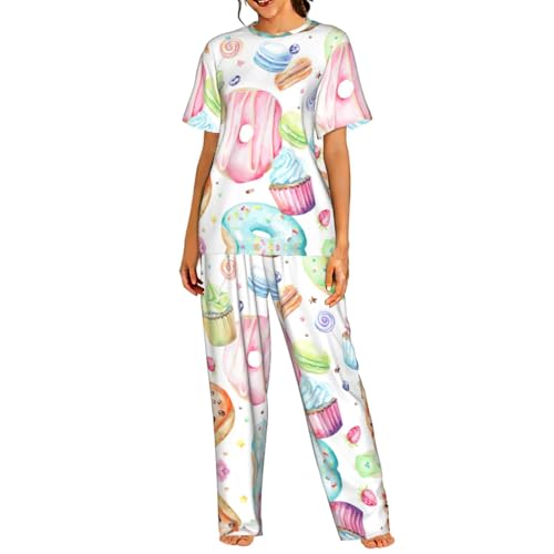 Pyjama court femme beignets et douceur pour des nuits sereines et joyeuses