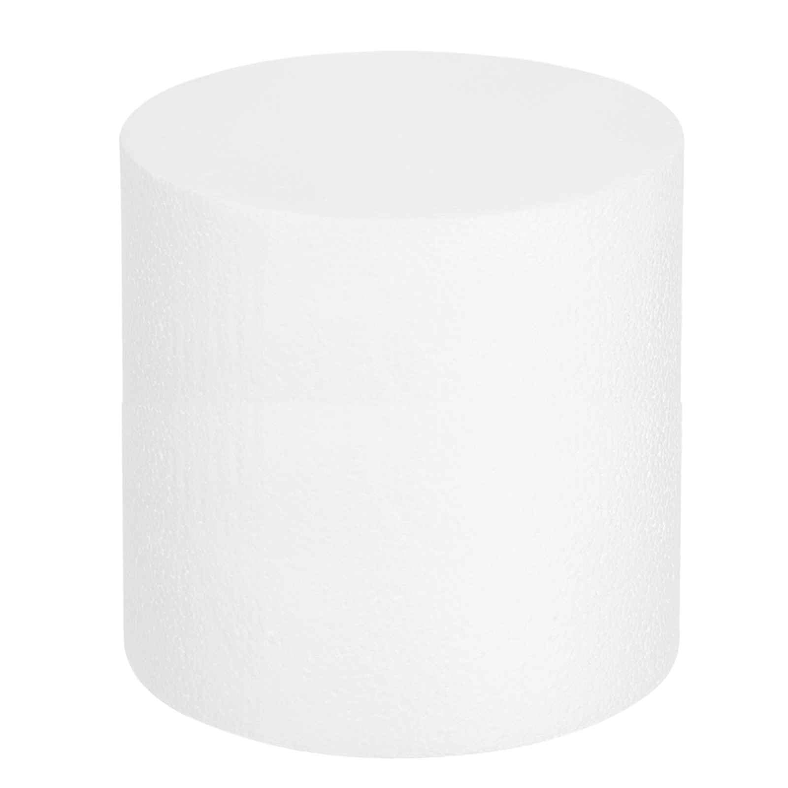 meccanixity round foam cake dummy, 8"x 8" white fake cake circles dummies decorating display for wedding birthday party cakes decoration crafts and window displays