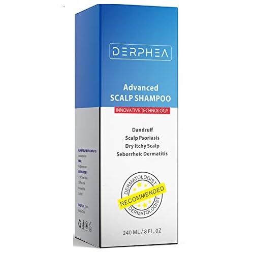 DERPHEA Great Shampoo for Psoriasis, Folliculitis, and Seborrheic Dermatitis, Dry Scalp and Itchy Scalp Shampoo, Relief Dry, Itchy, Safe Ingredients For all Skin Types