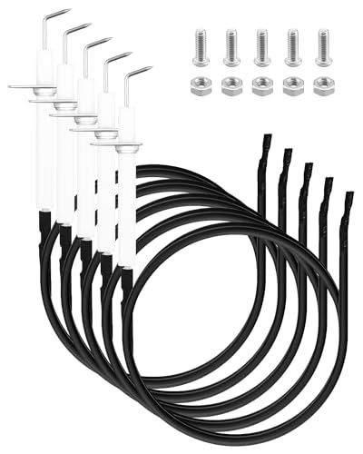 Gr2001408-Mm-00 810-6680-s Igniter Kit Electrode Grill Replacement Parts Fit for Members Mark Ignitor with Wire & Fasteners Fit for Ken-more BBQ-PRO Gas Grill Ceramic Electrode Replace IG31B 5Set