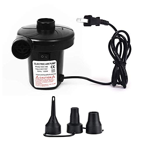 Electric Air Pump, Portable Air Pump QuickFill Inflator Deflator with