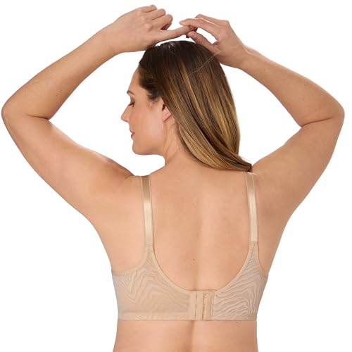 Image of Bali Women's Wireless Bra for Women - Double Support - Lace Full Coverage Bra - Stay-in-Place Straps - Spa Closure