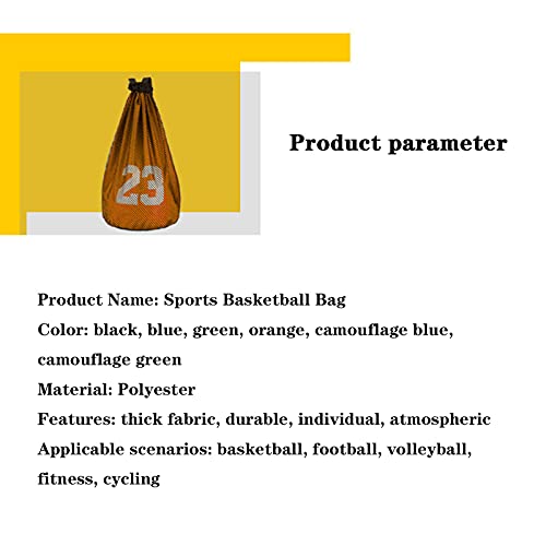 Basketbalzak, voetbalzak, waterdichte polyester net zak, eenvoudige koord schouderriem, modieuze grote capaciteit sport… - Image 8