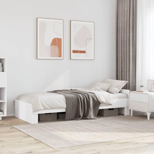 vidaXL 75x190 cm Small Single Bed Frame
