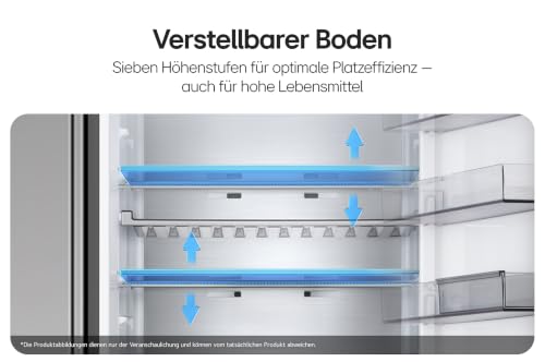 LG GBBS716AEV Fit&Max Kühl-/Gefrierkombination (333 L, Energieklasse A) vollintegrierbar oder freistehend mit FRESHConverter+, DoorCooling+, LinearCooling+, Smart Inverter Compressor, Schwarz